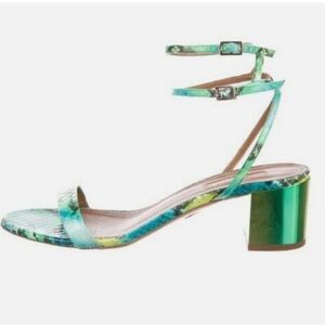 Aquazzura Green sandal with Ankle Strap very rare
